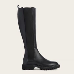 ALLSAINTS MAEVE LEATHER KNEE HIGH BOOTS